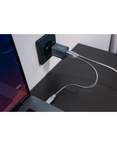 Verbatim, GaN cestovní nabíječka do sítě USB 3.0, USB C, šedá, 35 W, vyměnitelné vidlice C,G,A