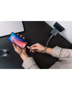 Verbatim, GaN cestovní nabíječka do sítě USB 3.0, USB C, šedá, 65 W, vyměnitelné vidlice C,G,A