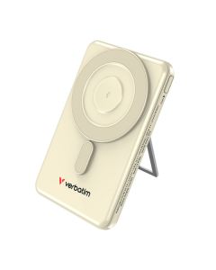 Verbatim, Power banka Charge ,n, Go se dvěma kabely, 5V, nabíjení telefonu, 32253, 5 000mAh, magnetické připevnění, zlatá