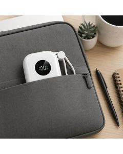 POWERTON, Power Bank, WHITE EDITION, Li-Pol, 5/9/10V, nabíjení mobilních telefonů aj., 10000mAh, 2x USB-C, 22.5W, integrované kabe