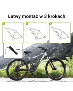Green Cell baterie s nabíječkou, 48V 18Ah 864Wh, Down Tube Ebike EC5 pro Samebike a SMLRO