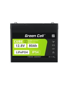 Green Cell CUBE LiFePO4 80Ah 12.8V 1024Wh Lithium Iron Phosphate Battery pro Camper, Cleaning Equipment, Camping