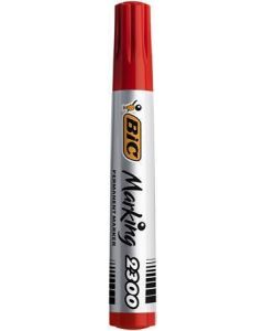 Permanentní popisovač "ECO 2300", červená, 3,7-5,5 mm, klínový hrot, BIC 8209243
