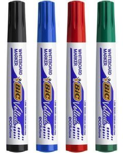 Popisovač na tabuli "Velleda ecolutions", 4 barvy, 1,4 mm, kuželový hrot, BIC 8757151