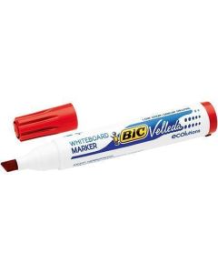 Popisovač na tabuli "Velleda ecolutions", červená, 1,1-5,6 mm, klínový hrot, BIC 904948