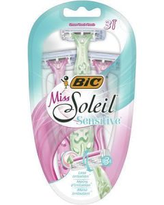 Dámský jednorázový holicí strojek "MISS SOLEIL SENSITIVE", 3 ks, BIC 957599
