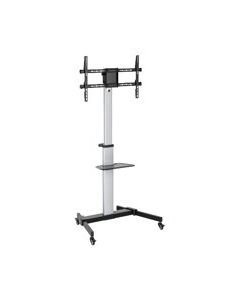 ALU pojízdný stojan Brateck FS44-46TW pro TV 37"-86" 50kg police