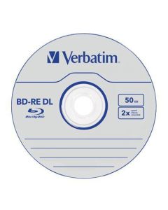 BD-RE Blu-Ray, DL, přepisovatelný, 50GB, 2x, Verbatim, jewel box