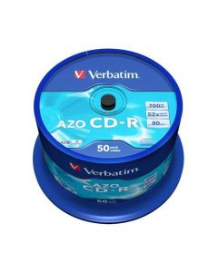 CD-R 700MB, 80min., 52x, DLP Crystal AZO, Verbatim, 50-cake
