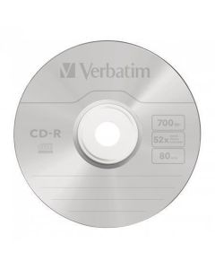 CD-R 700MB, 80min., 52x, DLP Crystal AZO, Verbatim, jewel box