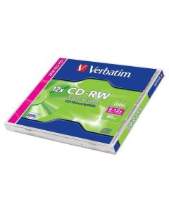CD-RW 700MB, 8-10x, Verbatim, jewel box