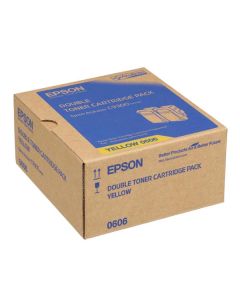 Epson originální toner C13S050606, yellow, 15000str., dual pack