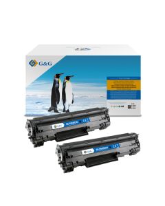 G&G kompatibilní toner s HP CB435A, CB436A, CE285A, CE278A, Canon CRG128, NT-PH435CUU, HP 35A, black, 2000str.