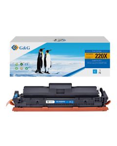 G&G kompatibilní toner W2201X, NT-PH2201XC-B-V2-S1, cyan, 5500str., high capacity, DOPRODEJ