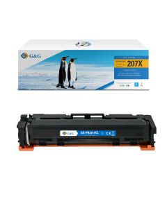 G&G kompatibilní toner s HP W2211X, NT-PH2211XC, HP 207X, cyan, 2450str.