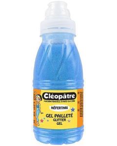 Třpytivý gel 250 ml NEON Modrá, CLEOPATRE
