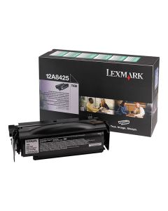 Lexmark originální toner 12A8425, black, 12000str., return
