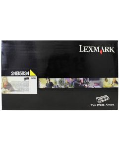 Lexmark originální toner 24B5834, yellow, 18000str., extra high capacity, return