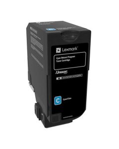 Lexmark originální toner 74C20C0, 74C20C0, cyan, 3000str., return