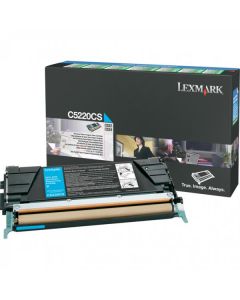 Lexmark originální toner C5220CS, cyan, 3000str., return