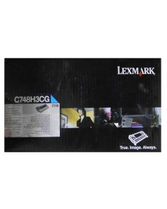 Lexmark originální toner C748H3CG, C748, cyan, 10000str.
