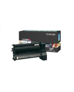 Lexmark originální toner C7720MX, magenta, 15000str., return
