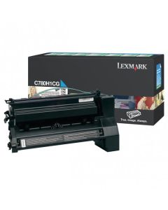 Lexmark originální toner C780H1CG, cyan, 10000str., return