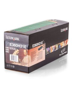 Lexmark originální toner E360H31E, black, 9000str., high capacity
