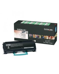 Lexmark originální toner X463A11G, black, 3500str., return