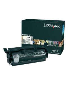 Lexmark originální toner X651H31E, black, 25000str.
