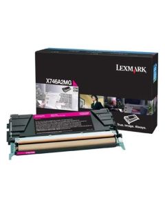 Lexmark originální toner X746A2MG, magenta, 70000str.