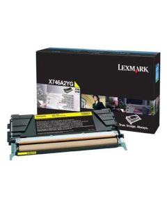 Lexmark originální toner X746A2YG, yellow, 70000str.