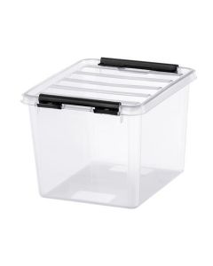 Úložný box "Classic 3", plast, průhledný, 3 l, černé úchytky, SMARTSTORE 3522070