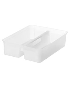 Organizační modul, průhledný, výjimatelný, pro boxy Classic 15, 2 přihrádky, s úchytkami, SMARTSTORE