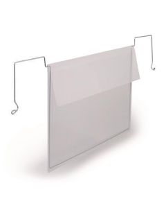 Logistická kapsa, transparentní, A5, horizontální, s drátem a klopou, 50 ks / balení, DURABLE 118719