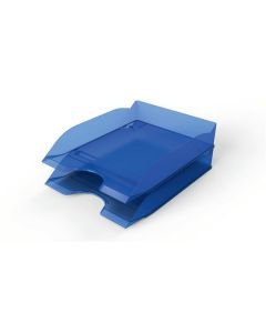 Odkladač "Basic", transparentní modrá, plast, DURABLE 1701674540