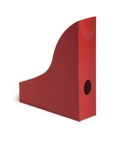 Stojan na časopisy "Basic", červená, plast, 73 mm, DURABLE