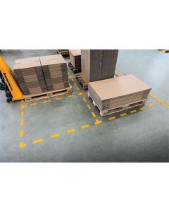 Podlahový piktogram "L", žlutá, 100 mm, DURABLE 170204