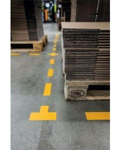 Podlahový piktogram "Pásek", žlutá, 50 x 150 mm, DURABLE 170304