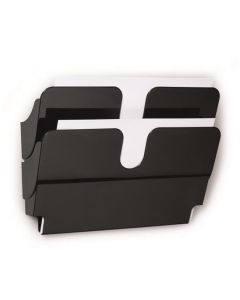Držák na katalogy "FLEXIPLUS 2", černá, na zeď, A4, na šířku, magnetický, DURABLE 1709022060