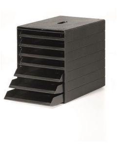 Zásuvkový box  "Idealbox 7", plastový, 7 zásuvek, antracit, DURABLE, 1712001058