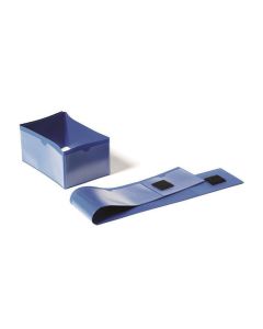 Logistická kapsa na nohu palety, modrá, 140 x 65 mm/90 x 65 mm, 50 ks/balení, DURABLE 172407