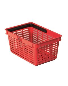 Nákupní košík, červená, plast, 19 l, DURABLE
