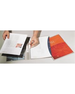 Prezentační složka, transparentní, PP, A4, s děrováním, 25 ks/balení, DURABLE 251219