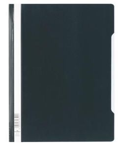 Desky s rychlovazačem, černá, PP, A4+, 50 ks/balení, DURABLE 257001