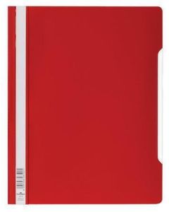 Desky s rychlovazačem, červená, PP, A4+, 50 ks/balení, DURABLE 257003