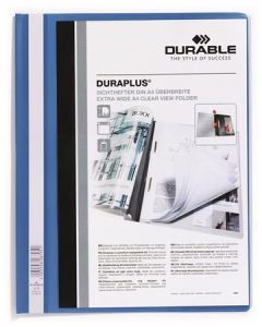 Desky s rychlovazačem "DURAPLUS®", modrá, A4, široké, DURABLE