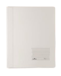Desky s rychlovazačem "DURALUX", bílá, extra pevné, A4+, průsvitné, DURABLE 268002