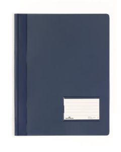 Desky s rychlovazačem "DURALUX", tmavě modrá, extra pevné, A4+, průsvitné, DURABLE 268007