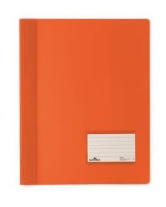 Desky s rychlovazačem "DURALUX", oranžová, extra pevné, A4+, průsvitné, DURABLE 268009